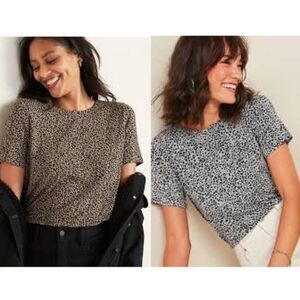 Old Navy Luxe Tees Size XL Bundle Leopard Print NWOT